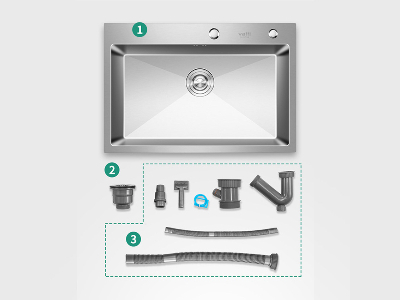 LR-D2522-10不鏽鋼圓角單盆